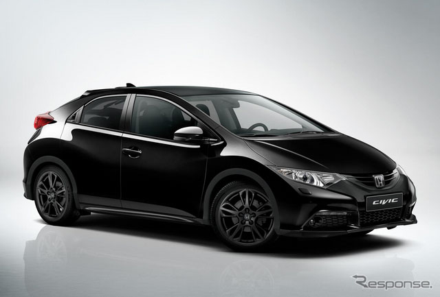 本田英国公司披露了车身全黑的车型"civic black edition"(思域黑色版