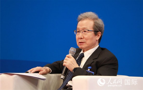10月25日，中国前驻日大使程永华在“主题对话”中发表讲话。人民网记者 张丽娅摄